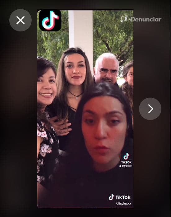 En el video se le escucha decir: "No me importa que sea Vicente Fernández. Él no debió haber tocado mi cuerpo sin mi permiso, particularmente esa área. Estoy segura de que otras mujeres han experimentado lo mismo".