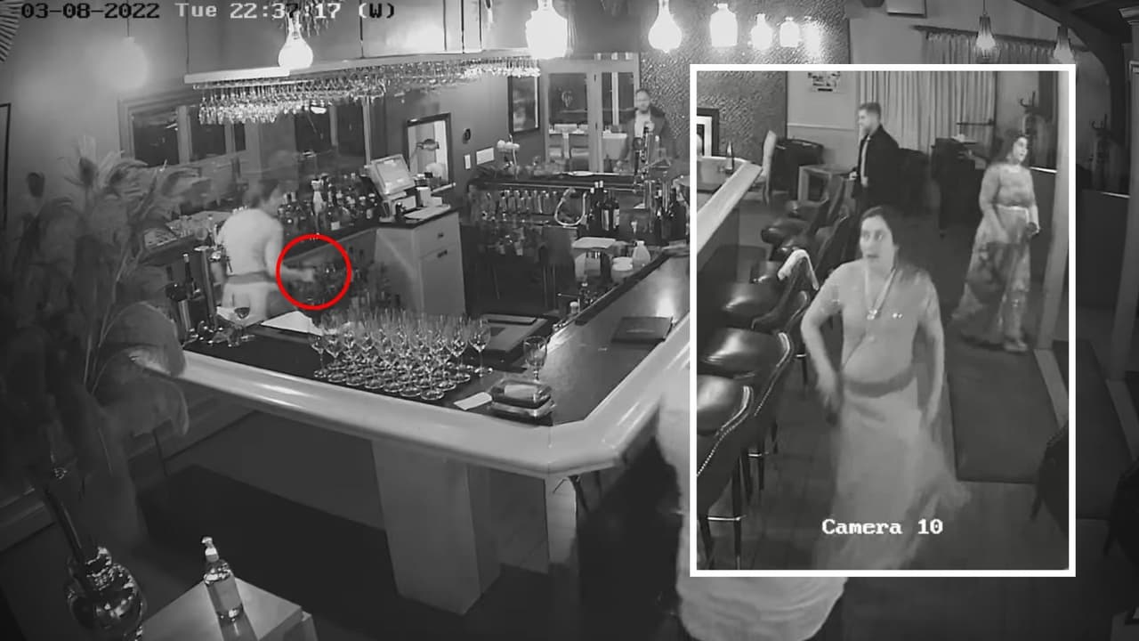 Video capta a mujer robándose una botella de coñac de $4,000