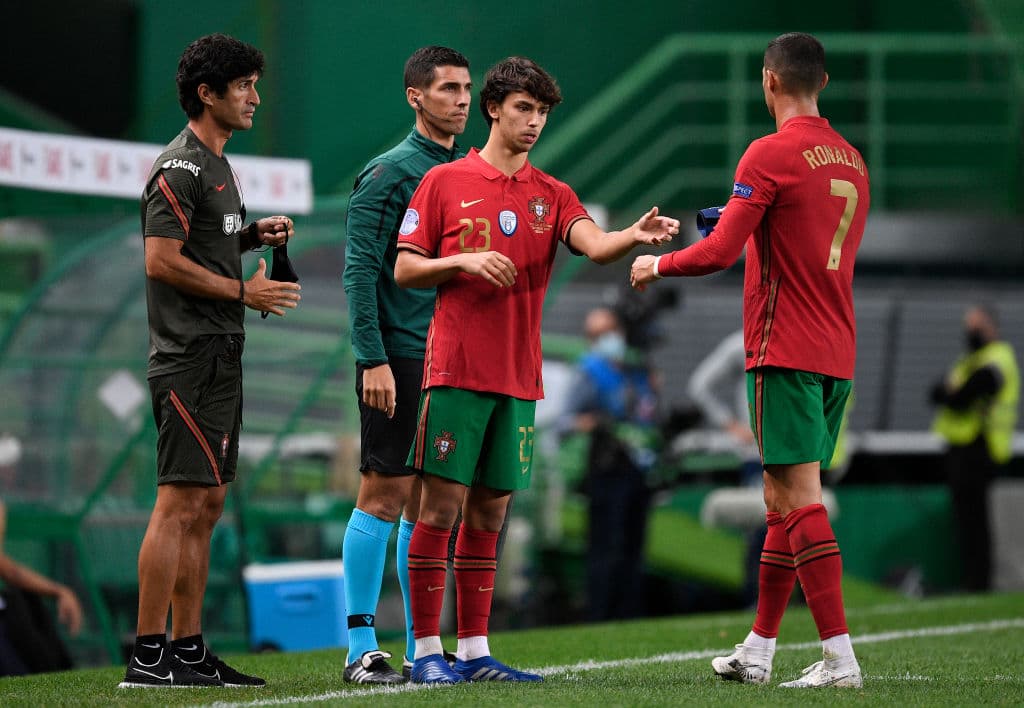 Joao Félix, la joven promesa, ingresó a la cancha por Cristiano Ronaldo a los 73’.