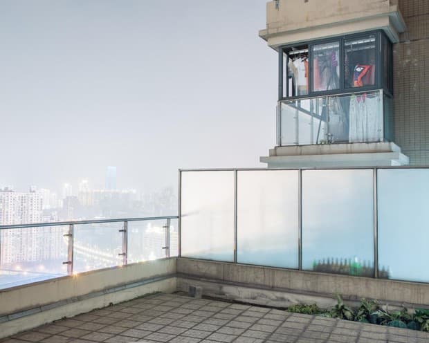 Una azotea en Shangai.