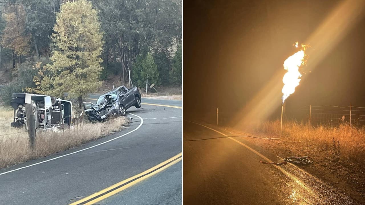 Se registra peligroso accidente entre camioneta y camión de propano