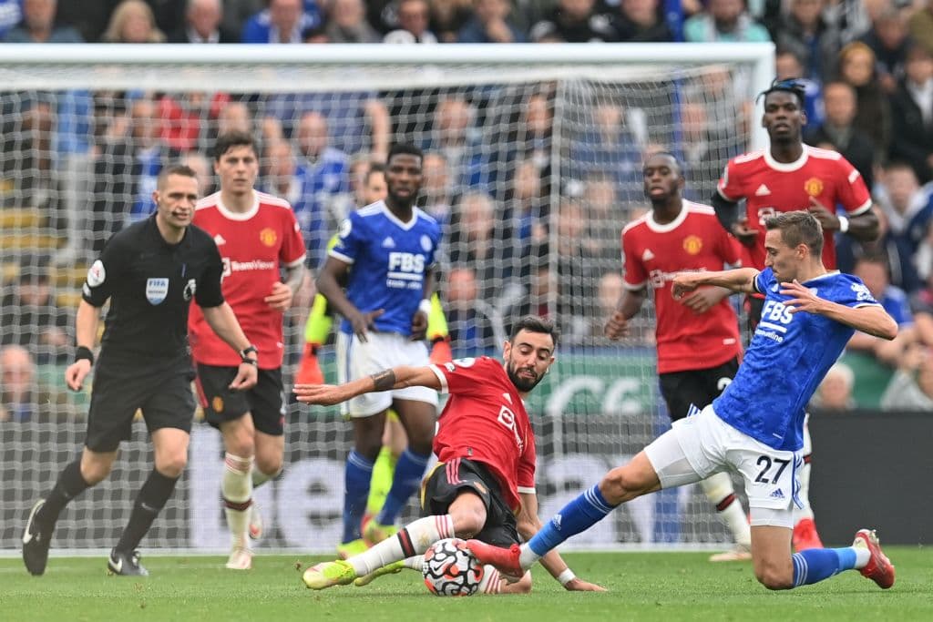 Youri Tielemans, Caglar Soyuncu, Jamie Vardy y Patson Daka fueron los encargados de sepultar al Manchester United en la victoria 4-2 del Leicester City.