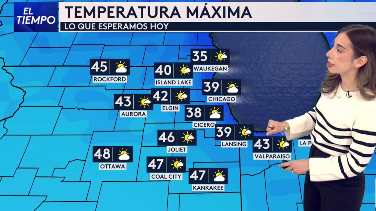 Pronóstico del tiempo hoy en Chicago: Descenso de temperaturas por la noche; el termómetro alcanzará 37 °F