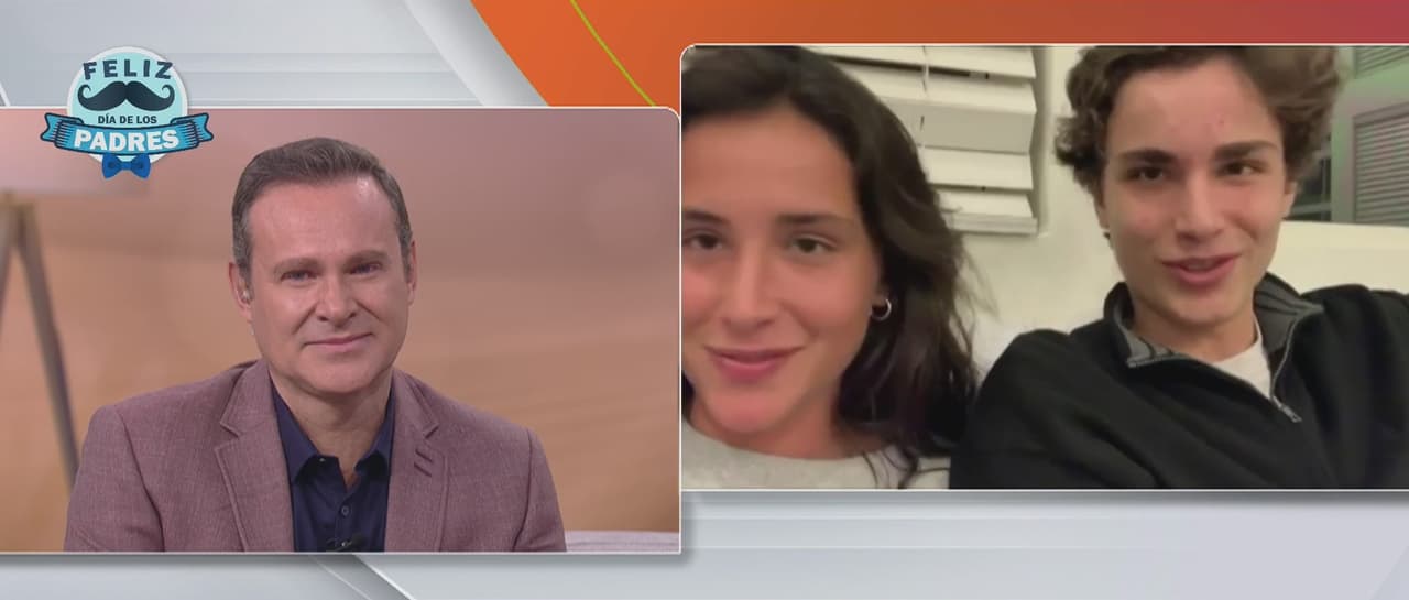 Sus hijos mayores también aparecieron en la transmisión y le dijeron que reconocen su esfuerzo y amor incondicional.