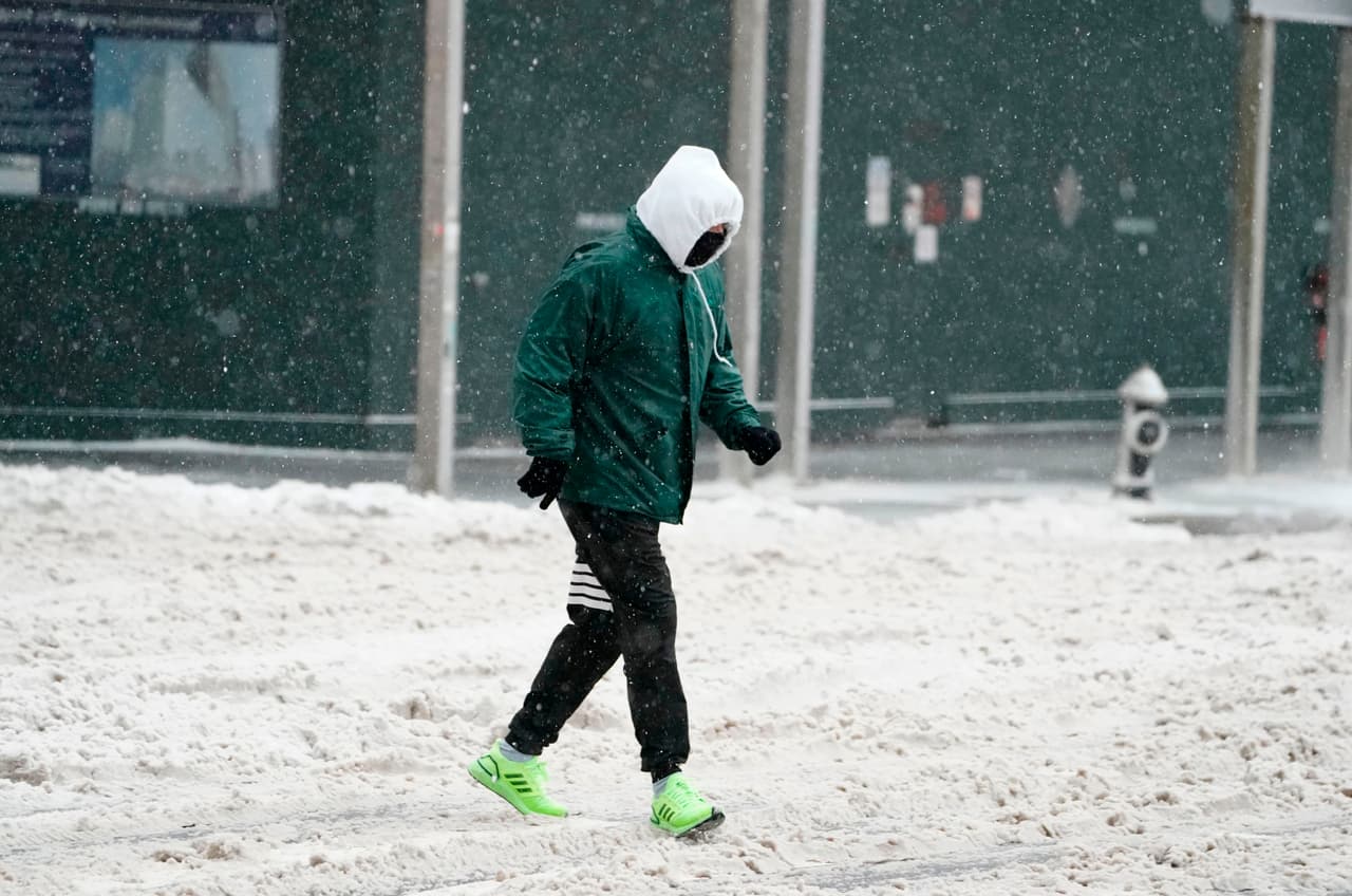 En el 
<b>Condado de Passaic </b>en
<b> Nueva Jersey </b>hubo hasta 8 pulgadas de nieve esta mañana.