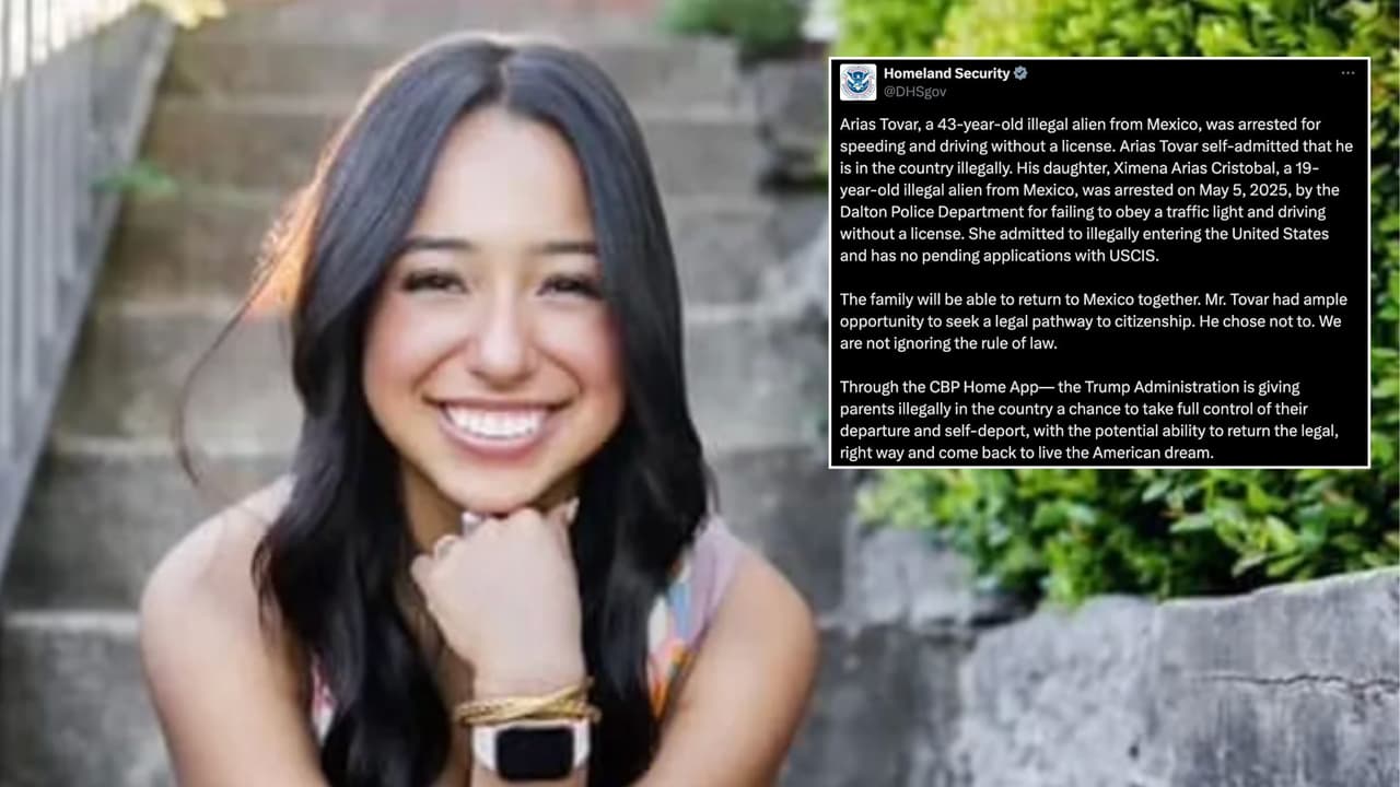 “La familia (de Ximena Arias) podrá volver a México junta”: DHS responde a la detención de la universitaria de Georgia.