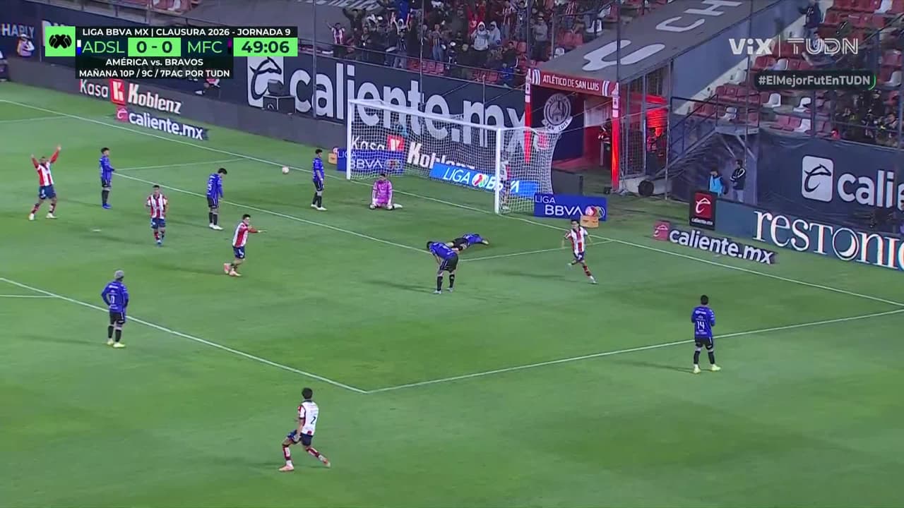 ¡Autogolazo! Lucas Merolla pone adelante al Atlético San Luis