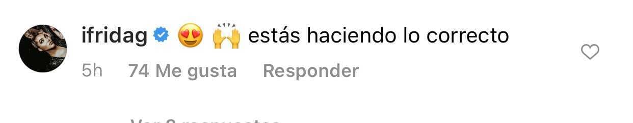 La cantante y empresaria, quien 
<b><a href="https://www.univision.com/famosos/lo-que-esconde-el-pleito-entre-frida-sofia-y-alejandra-guzman-medias-verdades-y-una-gran-pregunta-sin-respuesta-fotos" target="_blank">se encuentra distanciada de su madre Alejandra Guzmán</a></b> desde hace tres años, se tomó un tiempo para dedicarle estas palabras a Ana Patricia.