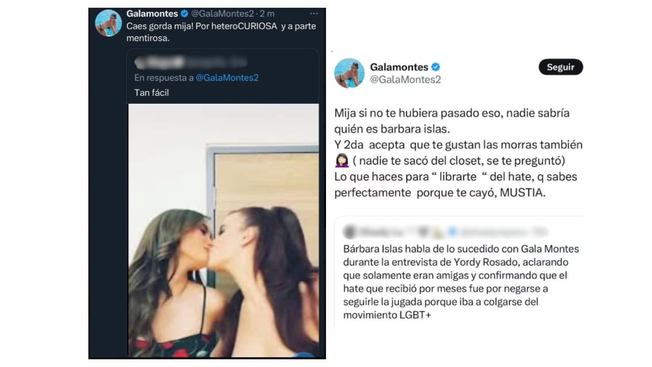 Bárbara Islas reconoció haber grabado TikTok con Gala, pero negó su romance.