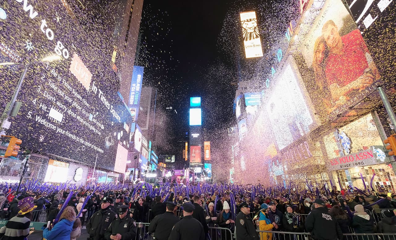 "A plena capacidad": regresa la celebración para recibir el año en Times Square, pero con asistentes vacunados