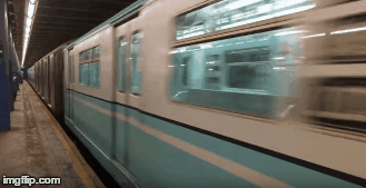 Tren vintage de los años 60's transitó por Nueva York