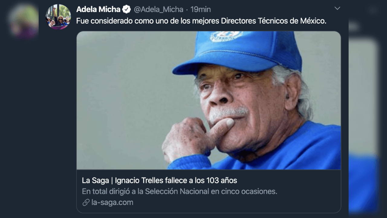 Así reacciona el mundo futbolístico ante el fallecimiento de Ignacio Trelles a sus 103 años.
