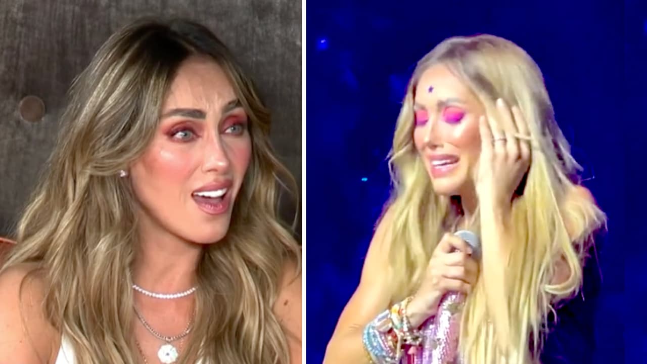 Anahí rompe en llanto al regresar a los foros de televisión y ver su sorpresa: "¡Ay qué fuerte!"