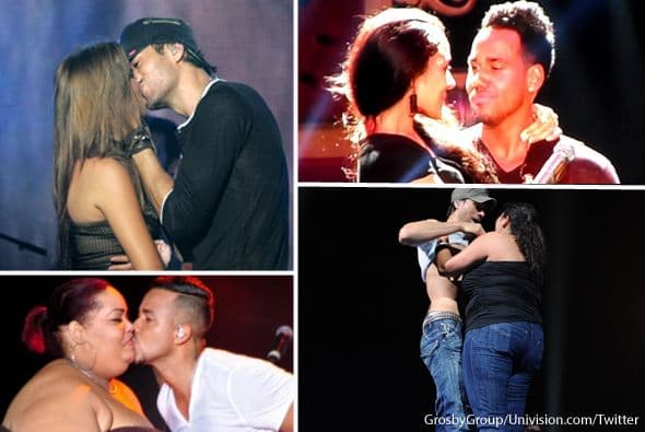 Claro, así como Romeo, Enrique Iglesias también tiene fama de besucón.