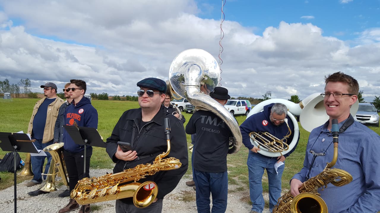 E incluso hasta hubo una banda de música.