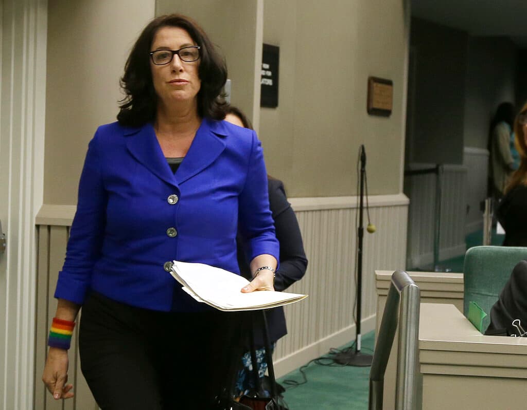 Foto de archivo de Christine Pelosi en 2017.
