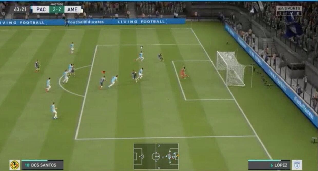 Las Águilas de Giovani dos Santos vencieron 2-4 a Pachuca y aseguran un puesto en la Fiesta Grande’ de la eLiga MX.