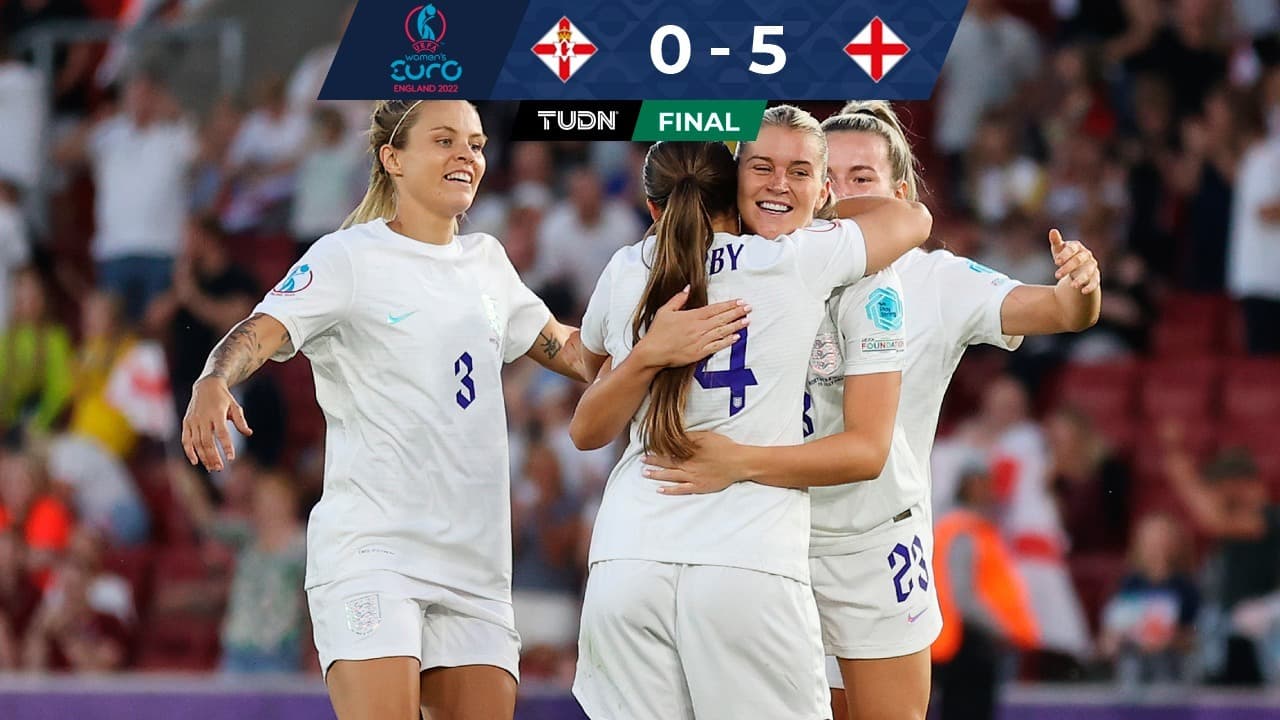 Resumen | ¡Una manita! Inglaterra aplasta a I. del Norte y confirman poderío