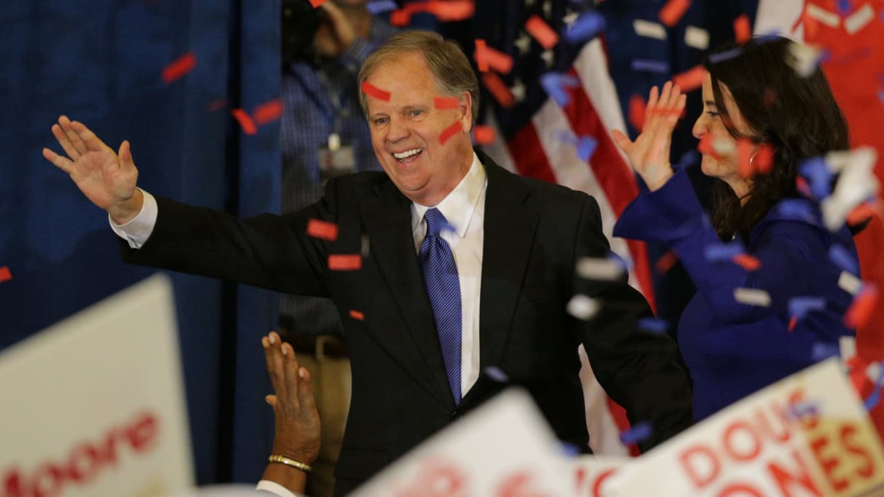 Los republicanos sufren una derrota histórica en Alabama con el triunfo del demócrata Doug Jones para el Senado