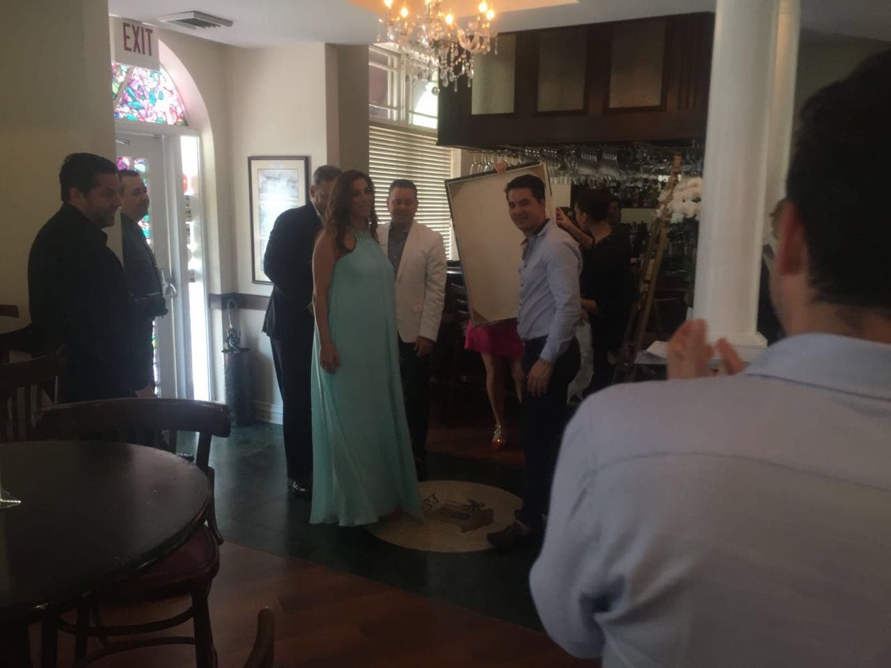 Estaba rodeada de sus seres más queridos.