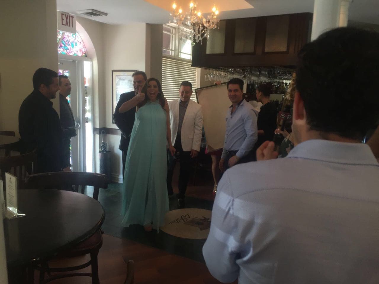 Cuando Lourdes llegó, se llevó una gran sorpresa.