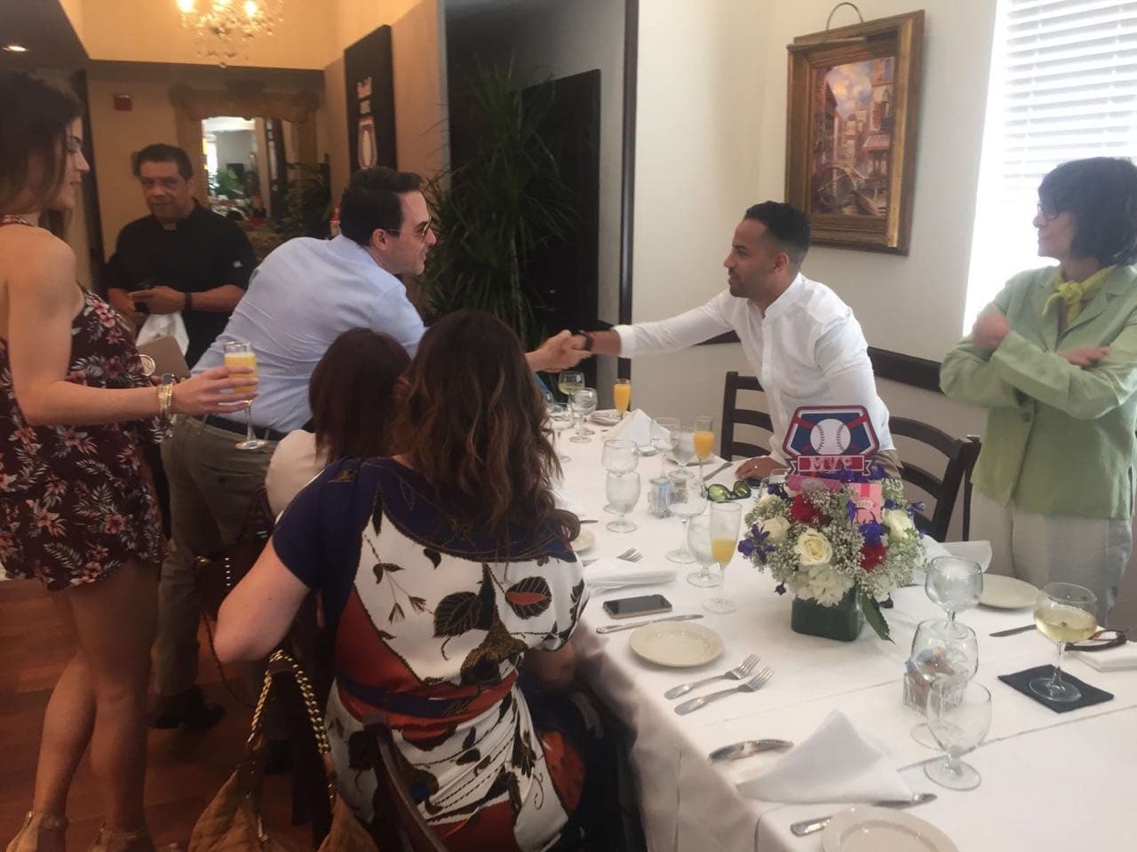 Eliecer Marte también estuvo presente en el baby shower.