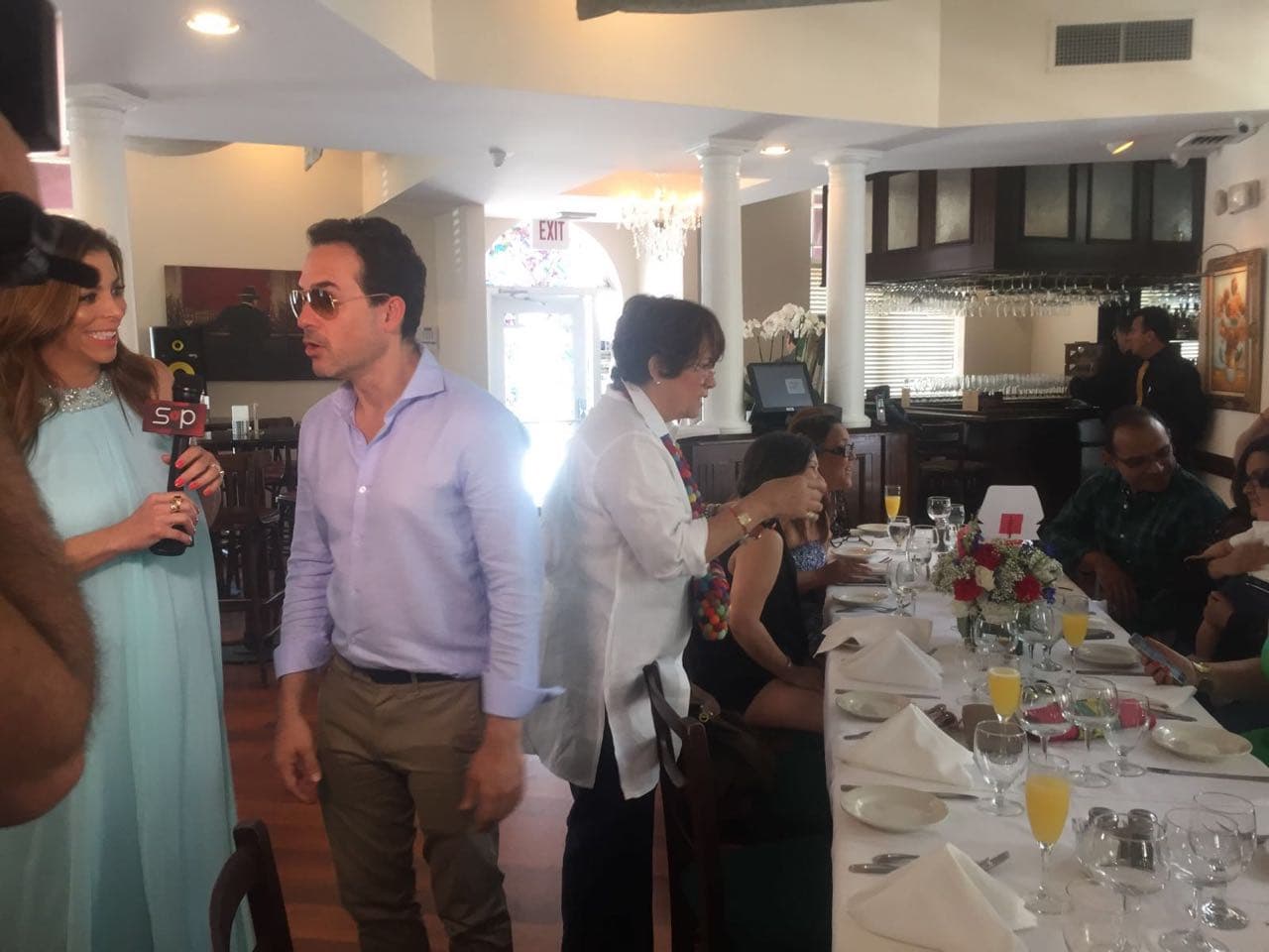 Carlos Calderón no se perdió por nada esta fiesta.