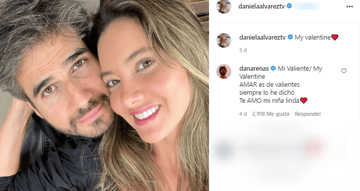 Daniella Álvarez luce enamorada junto a Daniel Arenas.