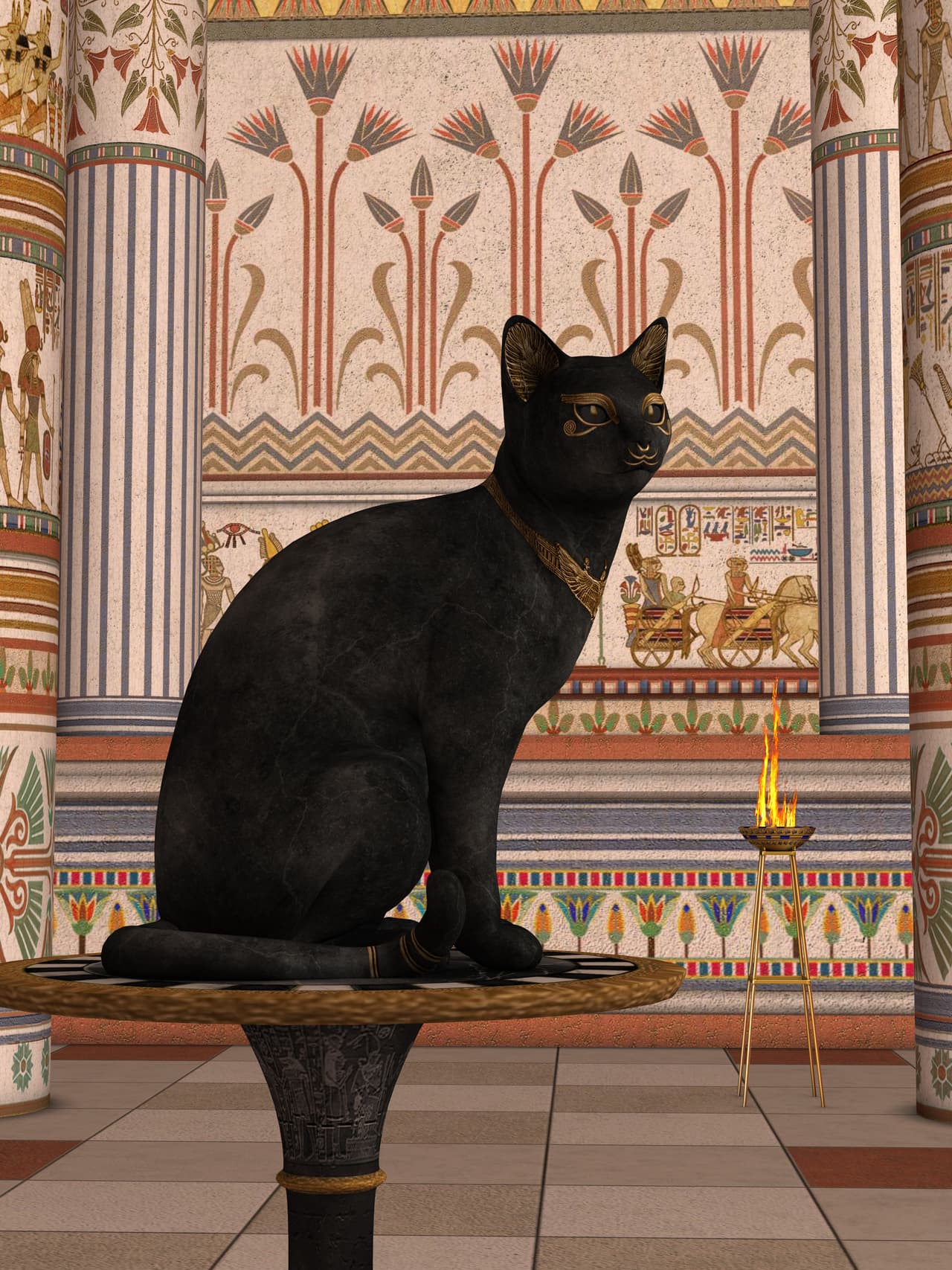 Así mismo, para los egipcios, este era un animal sagrado ya que una gata negra era la representación de la diosa Bastet, conocida por ser la protectora del hogar. Los egipcios, momificaban a los gatos una vez que pasaban al inframundo porque se creía que Bastet estaba dentro de ellos.