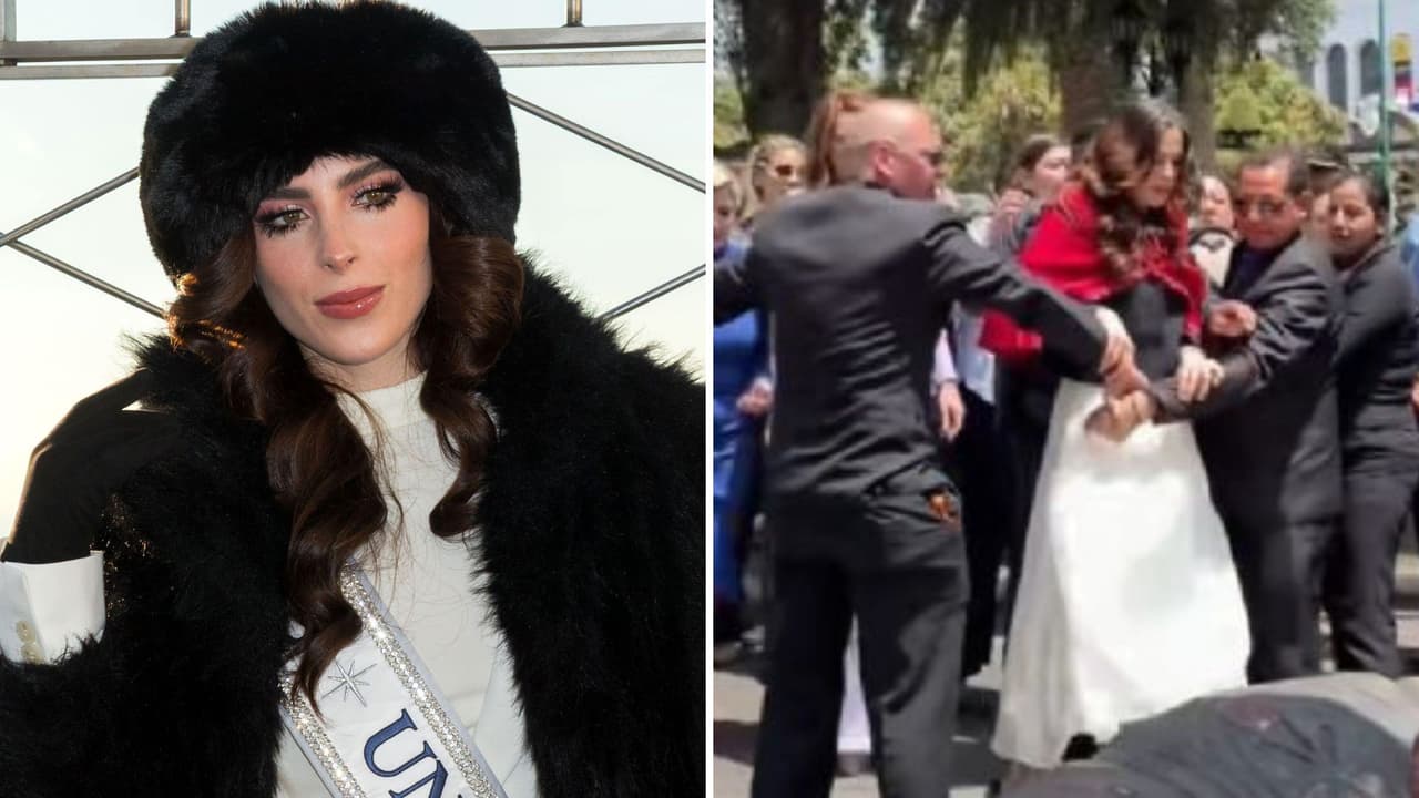 Fátima Bosch forcejea con equipo de seguridad por ayudar a hombre en Ecuador: esto pasó