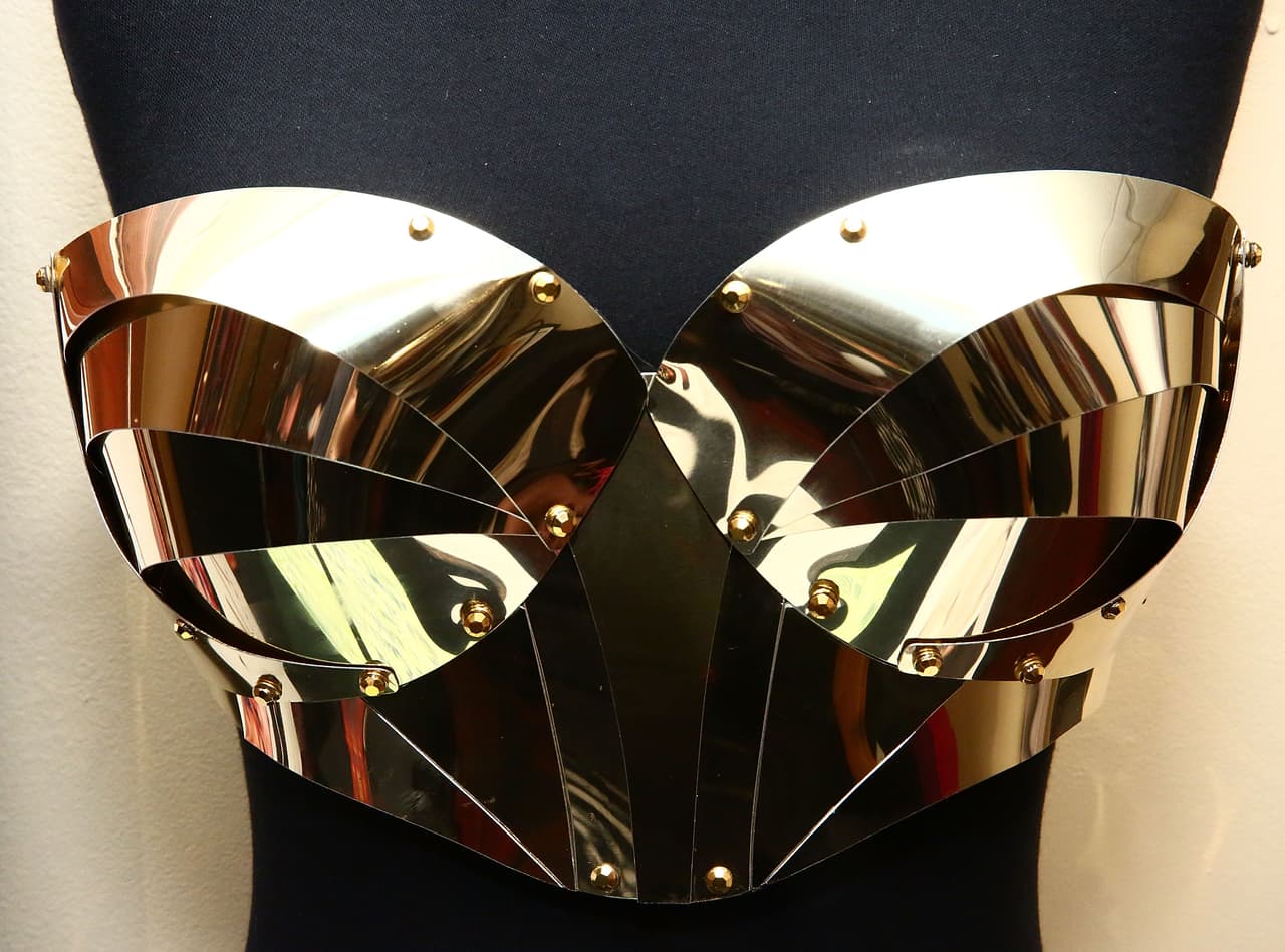 En el 2014, Lady Gaga estrenó este bustier que le hizo el Atelier Versace.