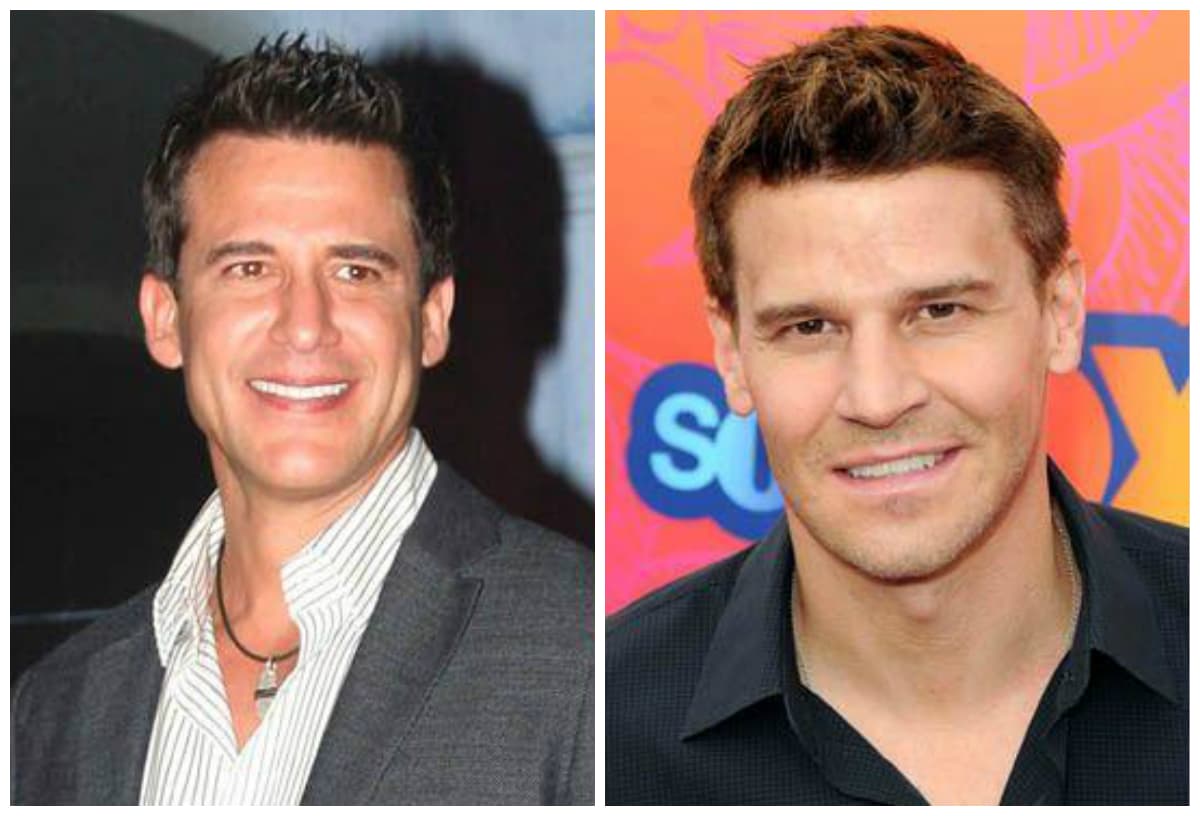 Tal vez el peinado influya pero
<b> <a href="http://www.univision.com/temas/jorge-aravena" target="_blank">Jorge Aravena</a> </b>y 
<b>David Boreanaz</b> se dan cierto aire.