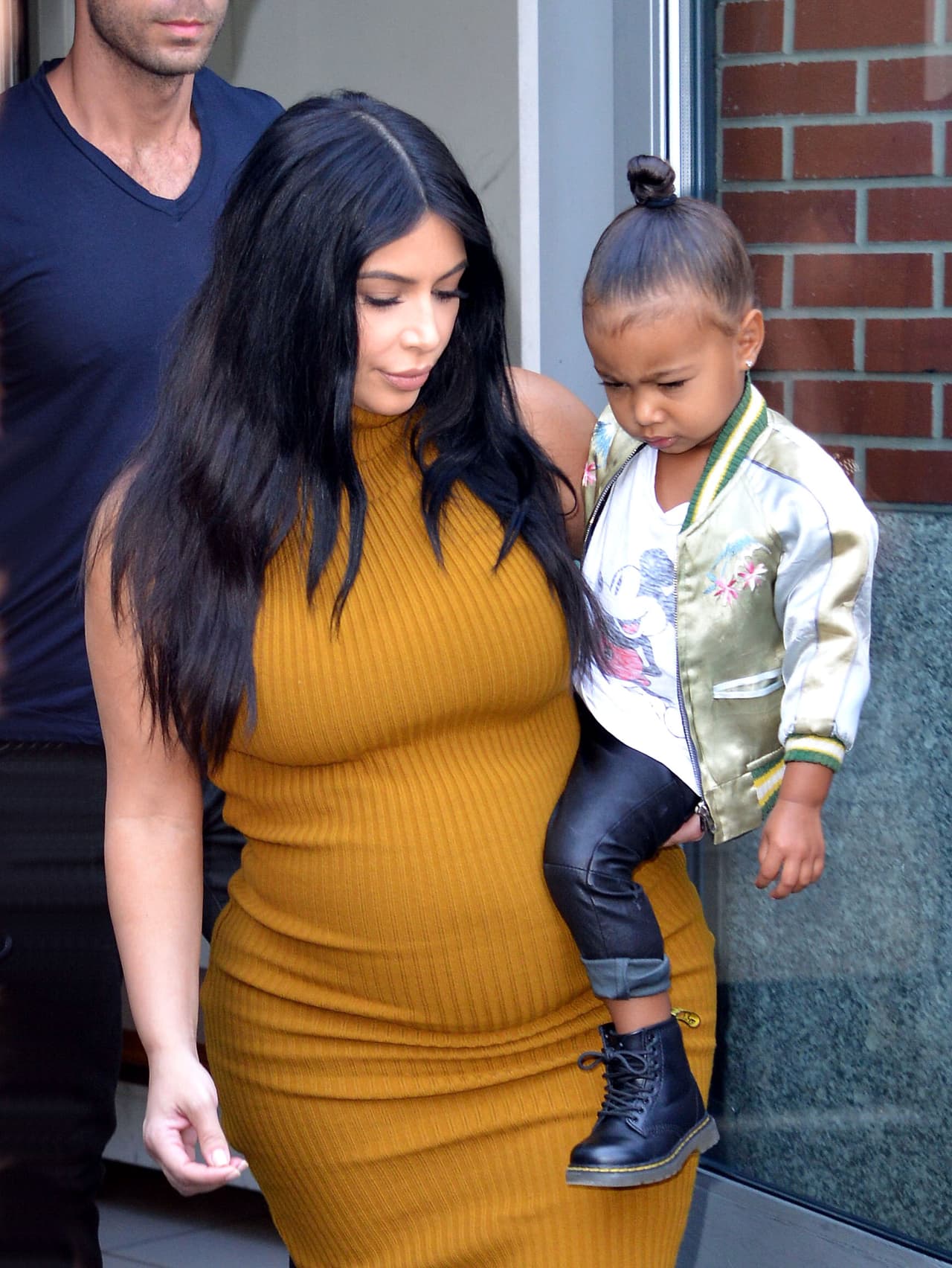 Kim Kardashian con Nori en Manhattan.