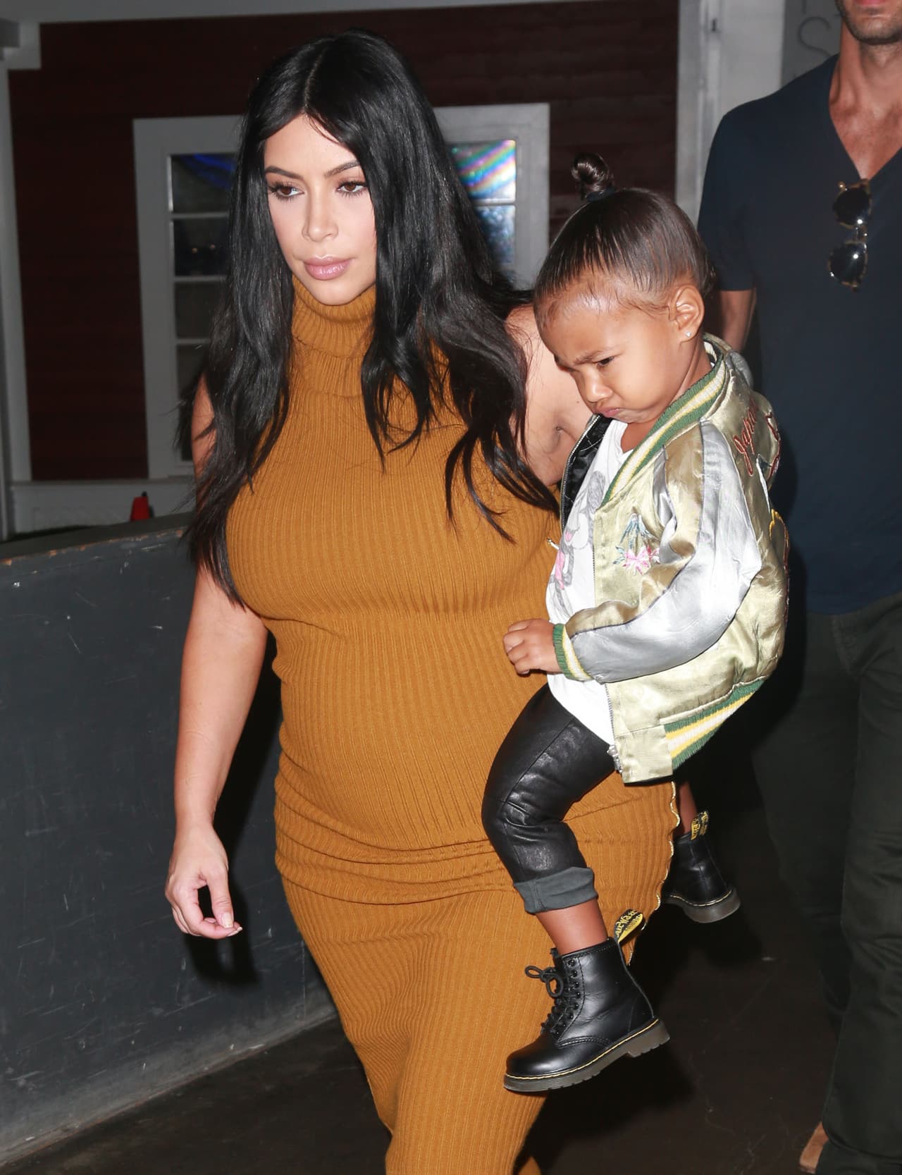 Kim Kardashian con Nori en Manhattan.