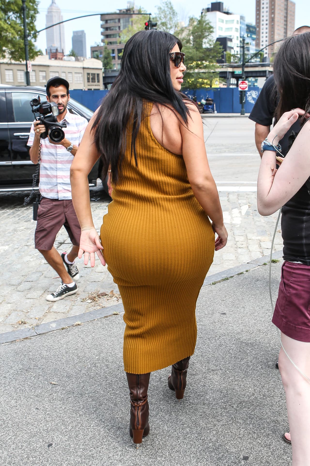 Los fotógrafos aseguran que les dio palabras de aliento.