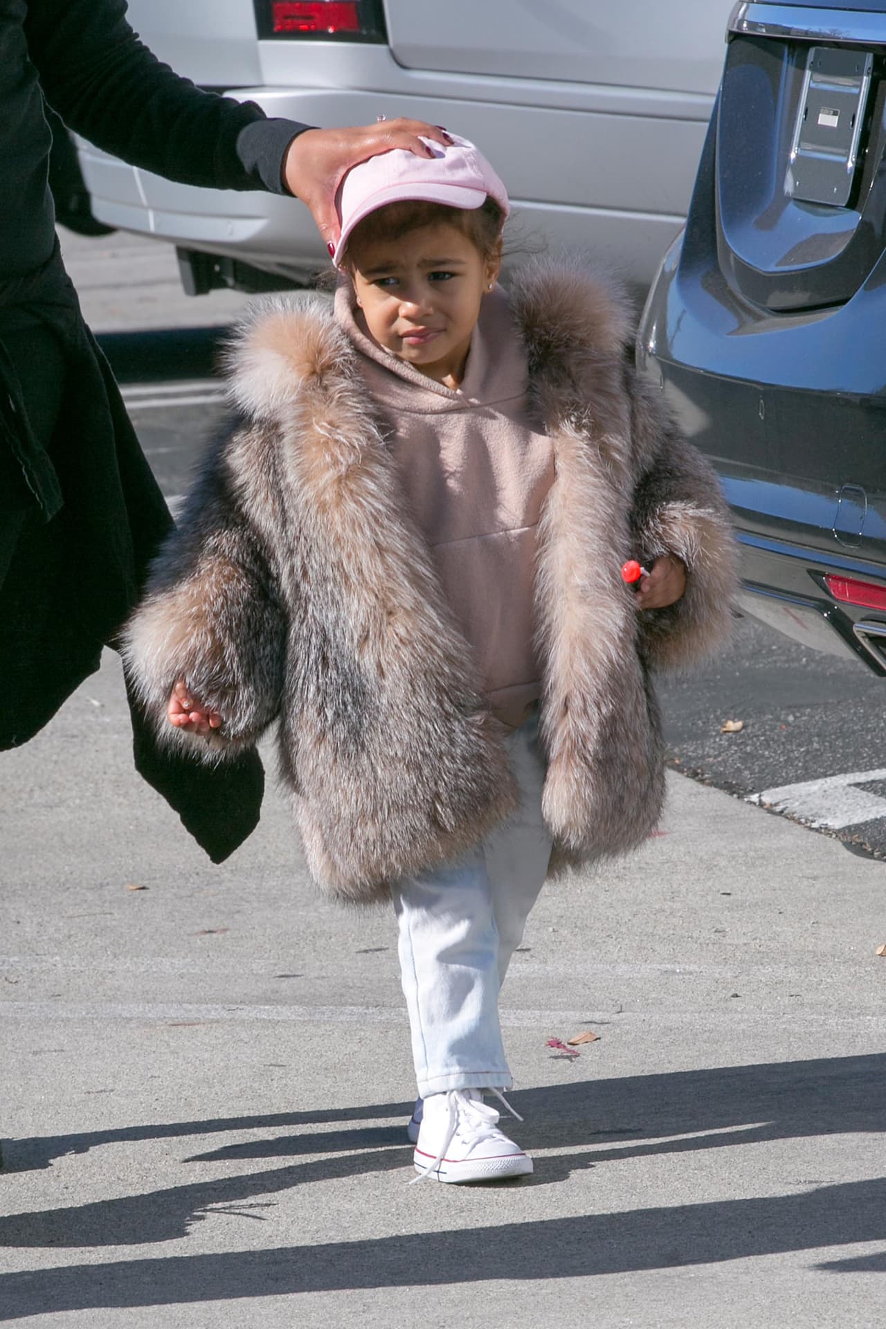 Pero sin duda fue North la que se robó la atención de las cámaras.