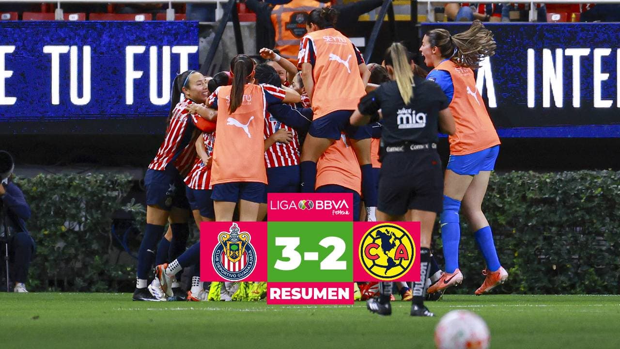 ¡Chivas remonta al América y se queda con el Clásico Femenil!