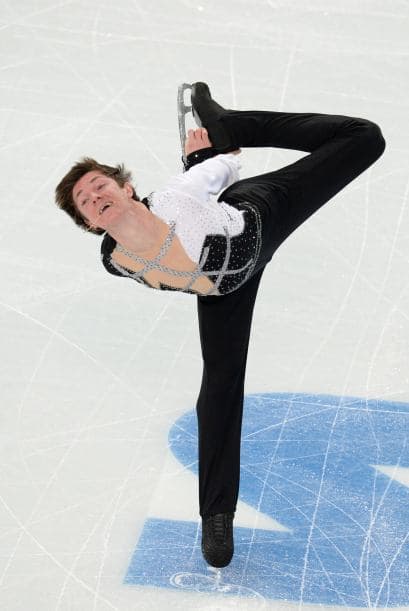 El ucraniano Yakov Godorozha durante su primera aparición en los Juegos Olímpicos de Invierno de Sochi.