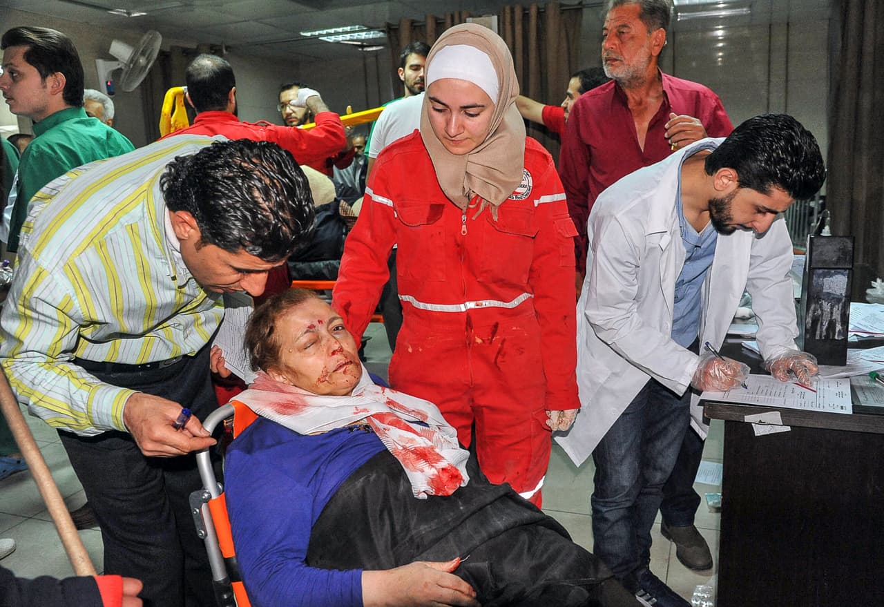 "Estamos muy preocupados cuando una cosa como esta ocurre", dijo Donald Trump a los reporteros junto a miembros de su gabinete. "Esto es sobre la humanidad, no podemos permitir que pase", aseguró el presidente Donald Trump.