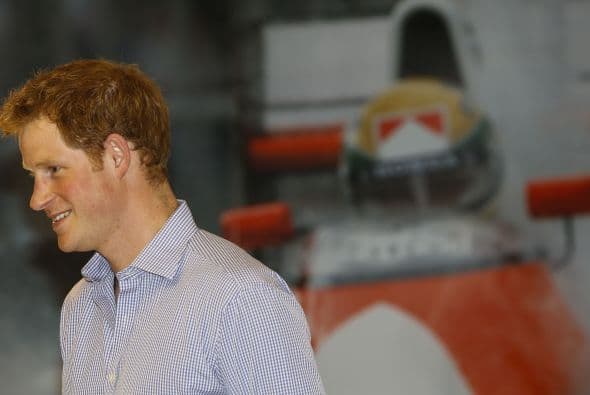 El príncipe Harry en el Instituto Ayrton Senna.