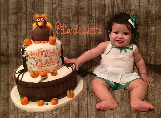 NOVIEMBRE 2015: Giulietta es un "regalo del cielo" para su mamá y así lucía a los 6 meses.