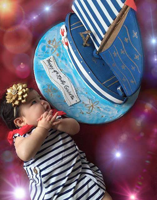 SEPTIEMBRE 2015: 4 Meses de edad y Giulietta lista para abordar un barco lleno de sueños.