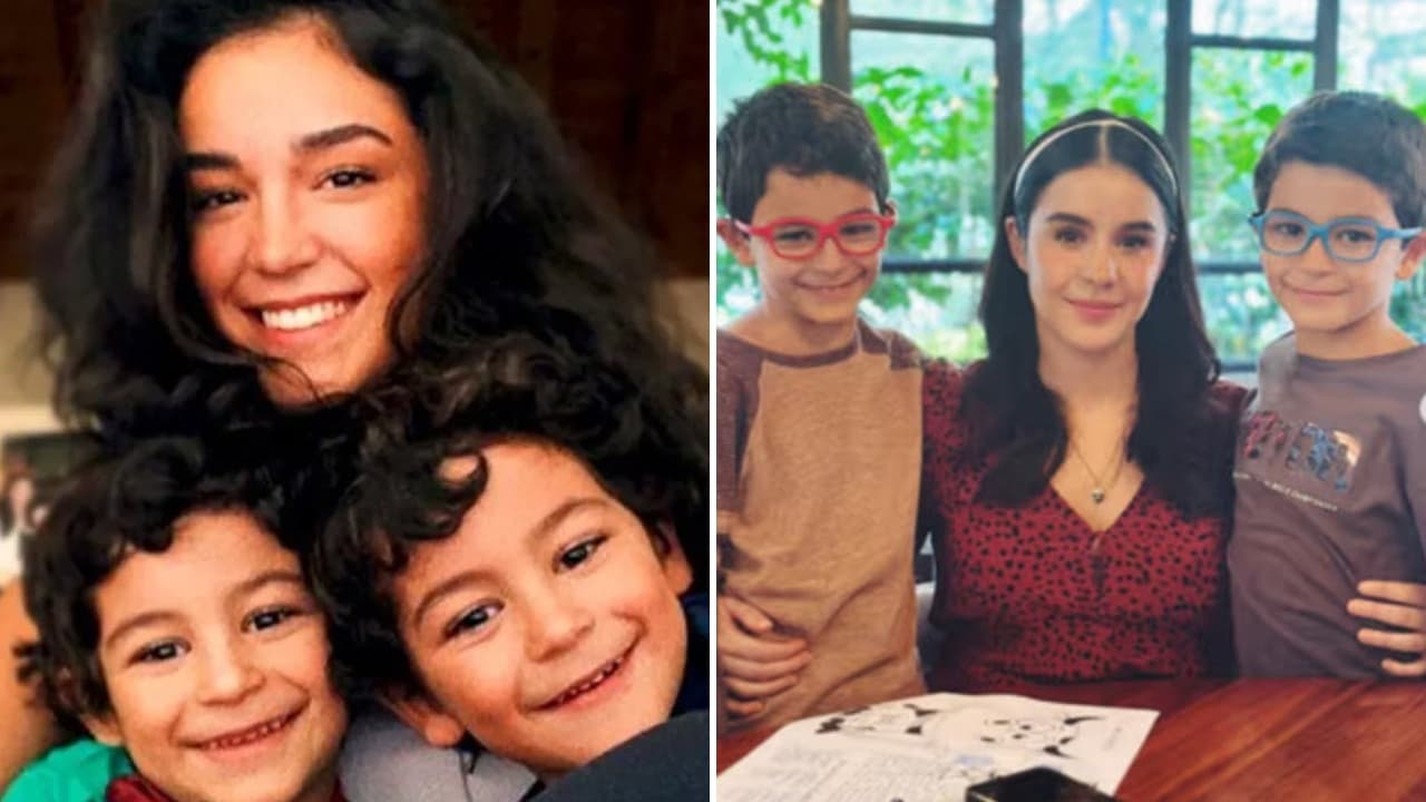 Alejandra y Ana Paula siempre han sido muy cercana a sus hermanitos.