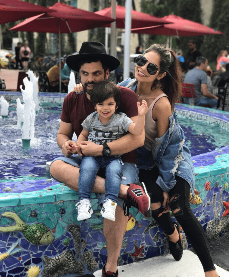 Con sus dos grandes amores forma parte de lo que ella denomina como el 'A Team': su esposo Aníbal Marrero y su hijo Aidan Matteo.