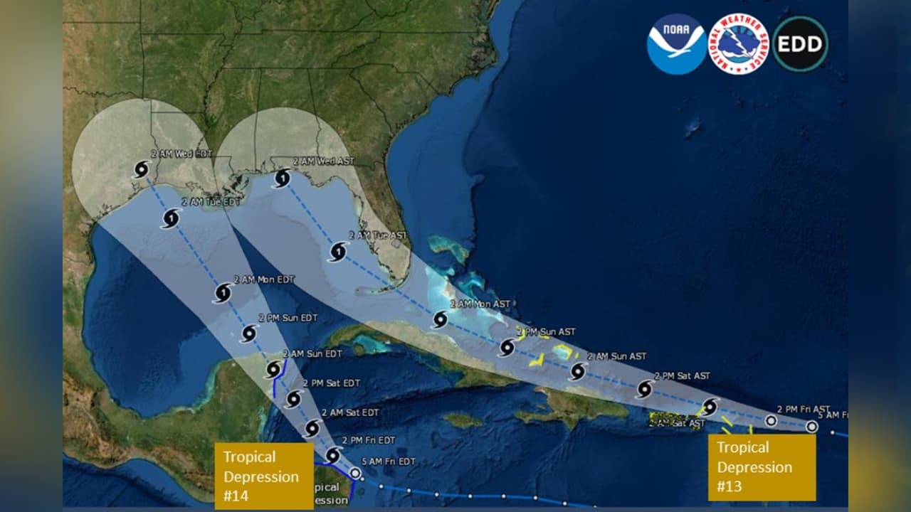 ¿Cómo afectaría a Houston la tormenta tropical Laura y la depresión tropical #14?