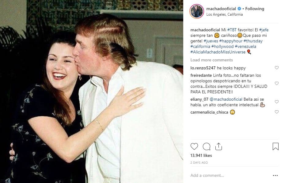 El post, que fue publicado el pasado 11 de octubre y supera los mil comentarios, fue acompañado del siguiente mensaje: “¡Mi #TBT favorito! El jefe siempre tan 🤗 cariñoso😊 ¡¿Qué pasó mi gente?! 🎈”.
<br>