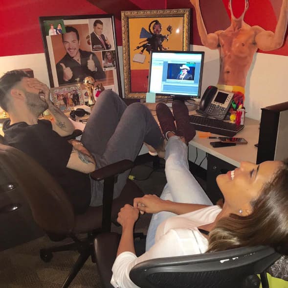 Francisca Lachapel: "@jomarigoyso y yo preparándonos para esta noche..." (Julio 17, 2016)