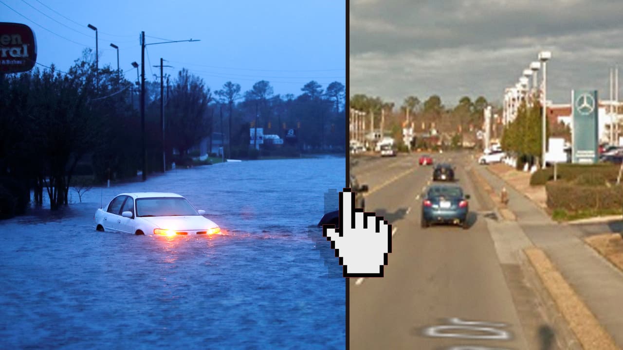 Fotografías interactivas: el antes y el después del destructivo paso de Florence por las Carolinas