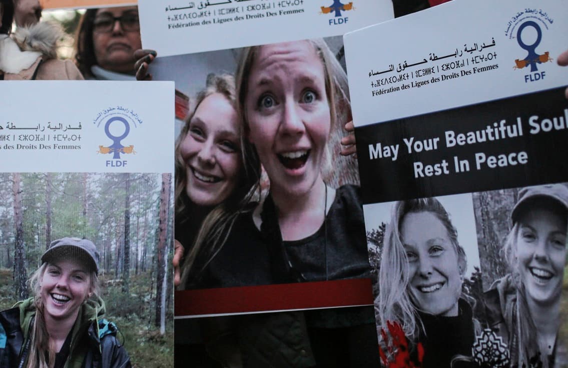 Condenan a pena de muerte a tres hombres por asesinar y decapitar a dos turistas en Marruecos