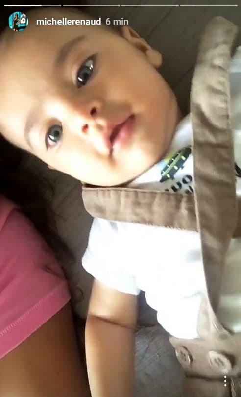 Sus publicacionen en Instagram tienen lindos mensajes para su hijito: "Me siento plena , amada y muy feliz ... la conexión más hermosa de todas , amo a mi bebé".